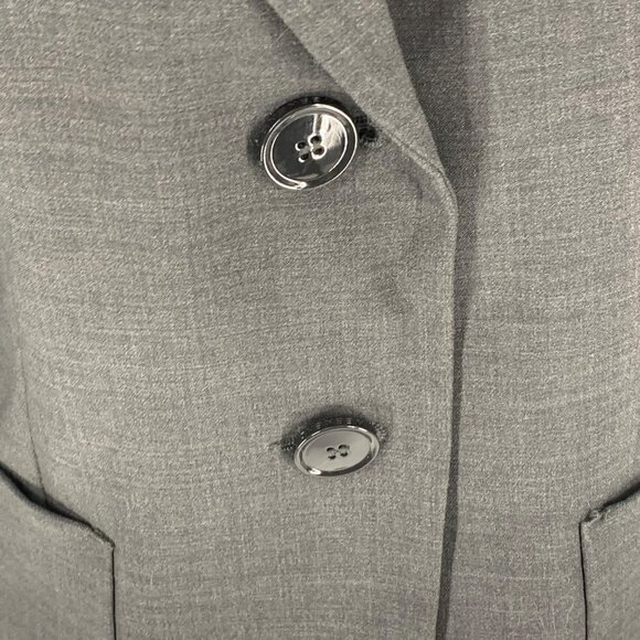 MaxMara Weekend Wool Blend 2 Button Blaze Gray USA Size 10 - Picture 12 of 14